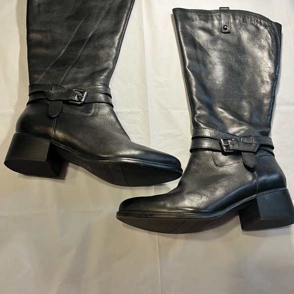 Naturalizer Black leather Over the Knee Boots - Picture 3 of 9